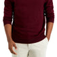 Club Room Men's Solid V Neck Merino Wool Blend Sweater Purple Size Large