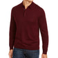Club Room Men's Merino Wool Blend Polo Sweater Red Size Medium