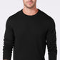 Club Room Men's Solid Crew Neck Merino Wool Blend Sweater Black Size Medium