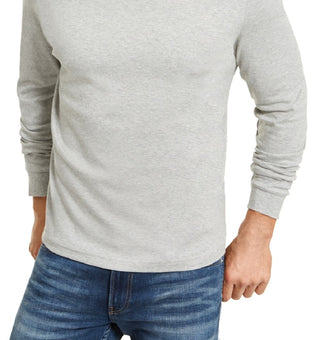 Club Room Men's Solid Mock Neck Shirt Gray Size Medium