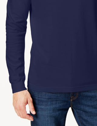 Club Room Men's Solid Turtleneck Shirt Blue Size Medium