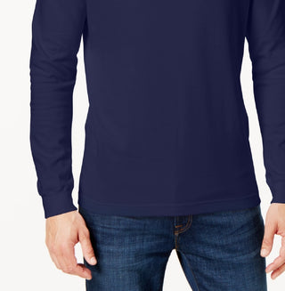 Club Room Men's Solid Turtleneck Shirt Blue Size X-Large