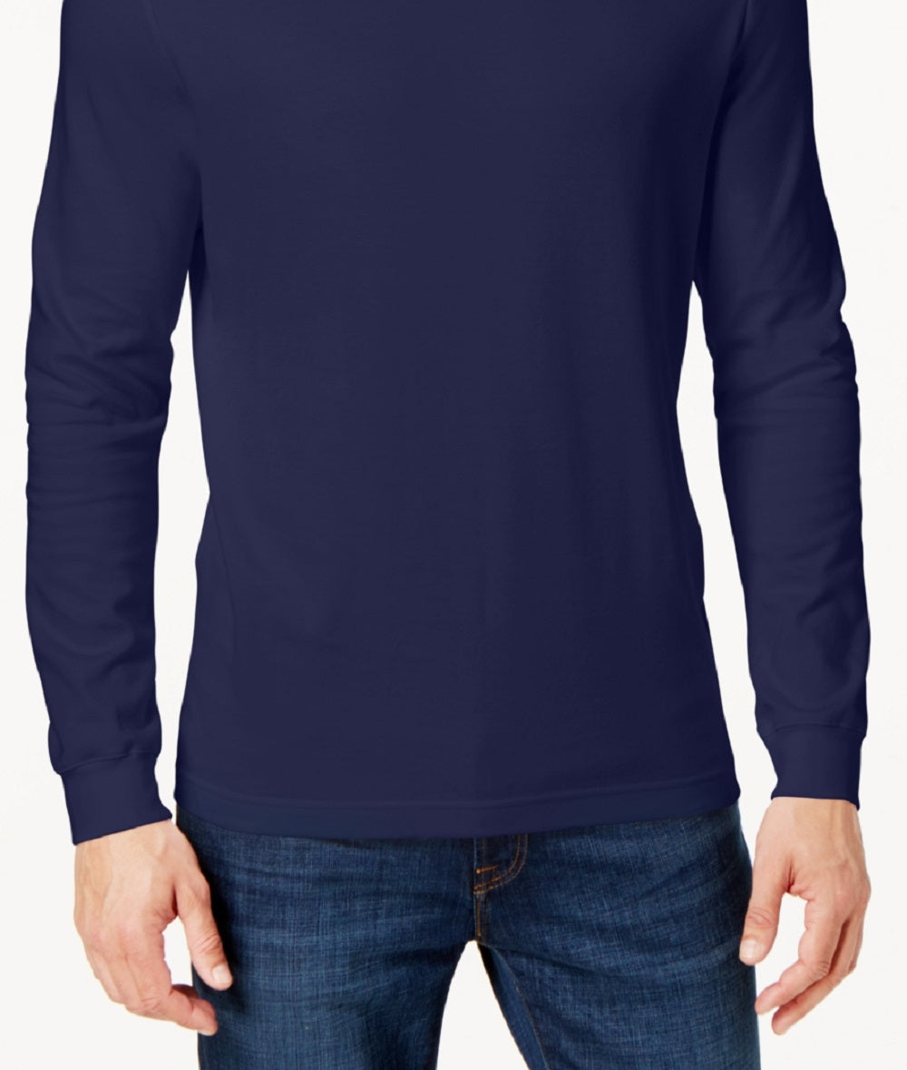 Club Room Men's Solid Turtleneck Shirt Blue Size XX-Large