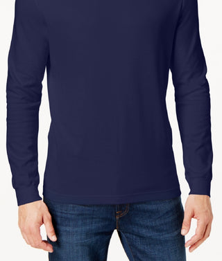 Club Room Men's Solid Turtleneck Shirt Blue Size XX-Large