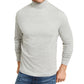 Club Room Men's Solid Turtleneck Shirt Gray Size Large