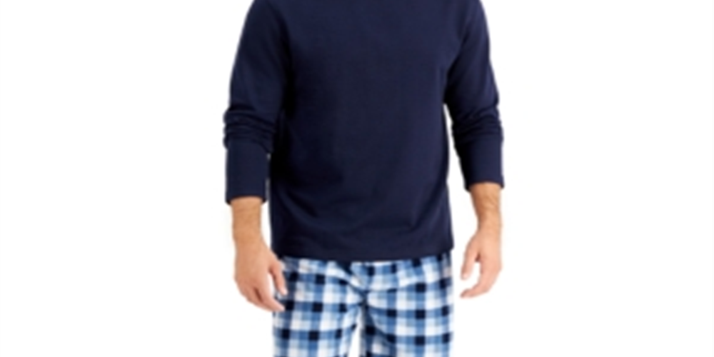 Club Room Men's Pajama Set Blue Size Medium