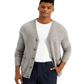 Tasso Elba Men's Cashmere Cardigan Gray Size Size Large