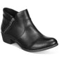 Sun + Stone Women's Abby Double Zip Booties Black Size 8.5 M