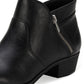 Sun + Stone Women's Abby Double Zip Booties Black Size 9.5W