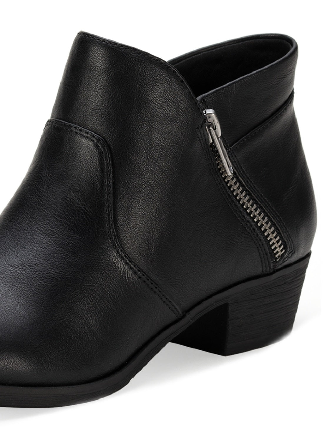 Sun + Stone Women's Abby Double Zip Booties Black Size 9.5W