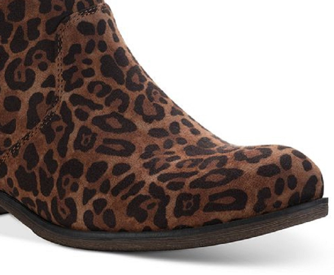 Sun + Stone Women's Abby Double Zip Booties Brown Size 9.5M