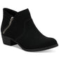 Sun + Stone Women's Abby Double Zip Booties Black Size 5.5 M
