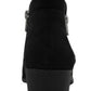 Sun + Stone Women's Abby Double Zip Booties Black Size 9 M