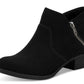 Sun + Stone Women's Abby Double Zip Booties Black Size 10 M