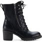 Sun + Stone Women's Sloanie Lace Up Lug Sole Hiker Booties Balck Size 6 M