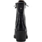 Sun + Stone Women's Sloanie Lace Up Lug Sole Hiker Booties Balck Size 6 M