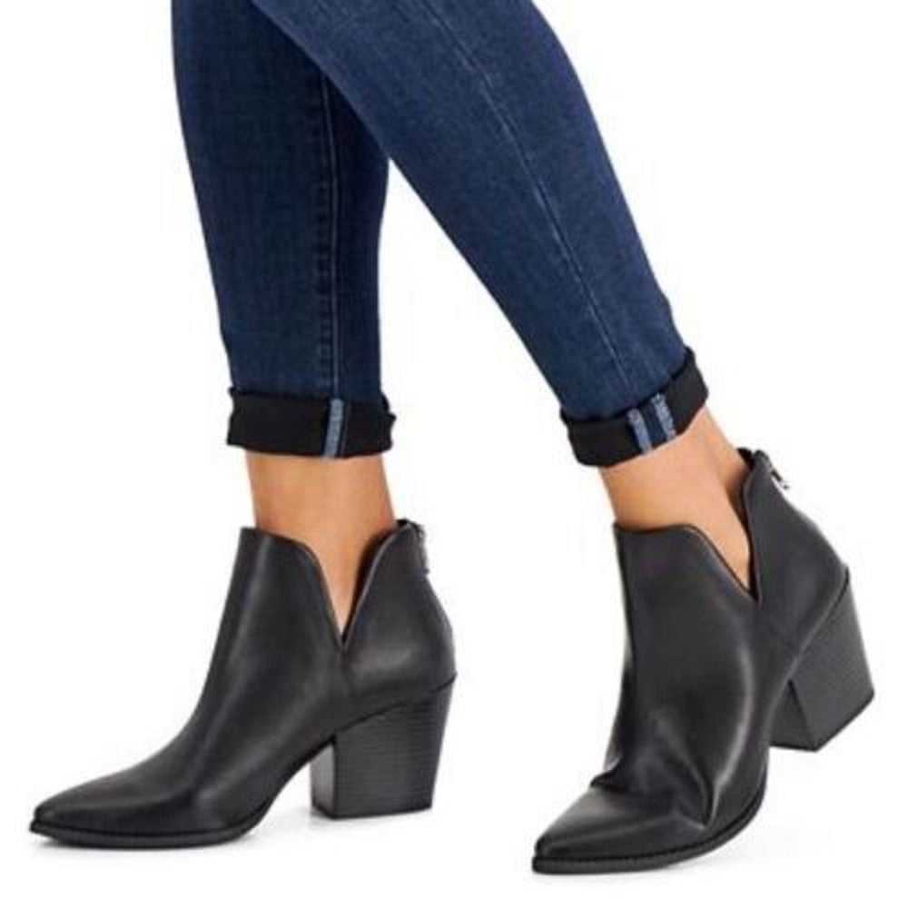 Sun + Stone Women's Elizaa Booties Black Size 7 M