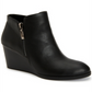 Style & Co Women's Wynonaa Faux Leather Heel Booties Black Size 9.5M