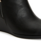 Style & Co Women's Wynonaa Faux Leather Heel Booties Black Size 9.5M