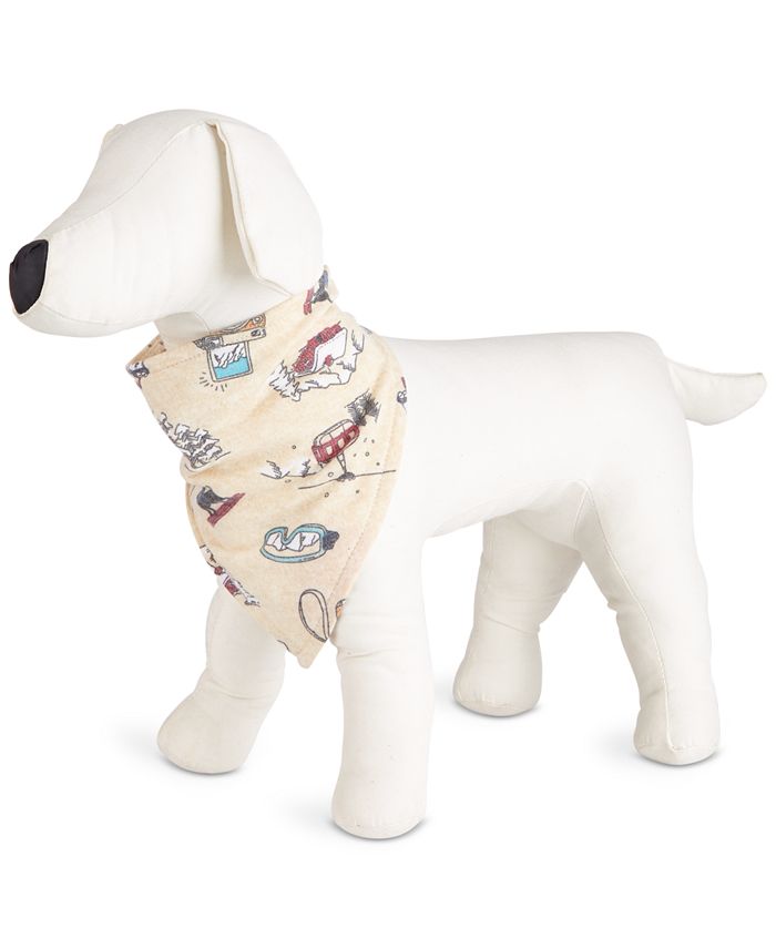 Family Pajamas Women's Matching Pet Snow Day Bandana Brown Size Petite X-Large