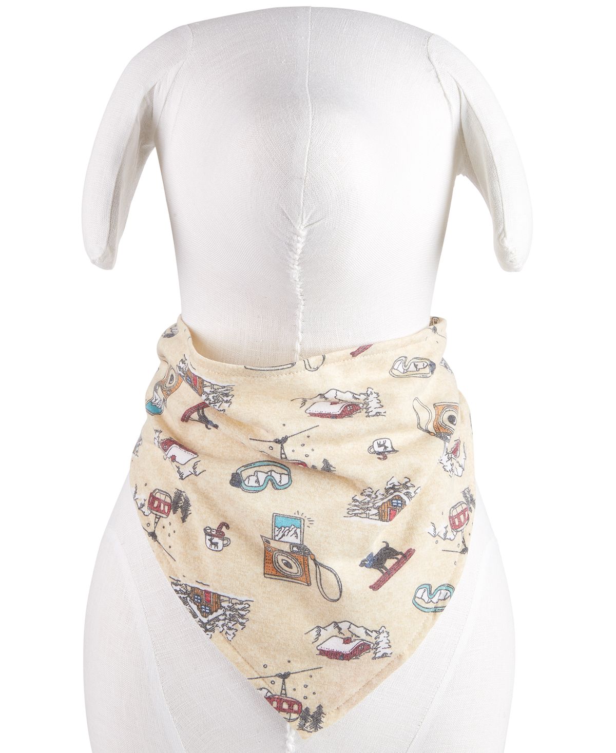 Family Pajamas Women's Matching Pet Snow Day Bandana Brown Size Petite X-Large