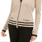 Karen Scott Women's Crew Neck Cardigan Brown Size Large