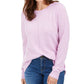 Karen Scott Women's Plush Front Seam Sweater Purple Size X-Large