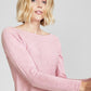 Charter Club Women's Cashmere Shirttail Sweater Pink Size Small