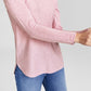 Charter Club Women's Cashmere Shirttail Sweater Pink Size Small