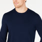 Alfani Men's Solid Crewneck Sweater Blue