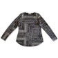 Style & Co Women's Tapestry Printed Knit Top Gray Size Medium