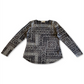 Style & Co Women's Tapestry Printed Knit Top Gray Size Medium