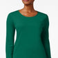 Charter Club Women's Pima Cotton Long Sleeve Top Green Size Small