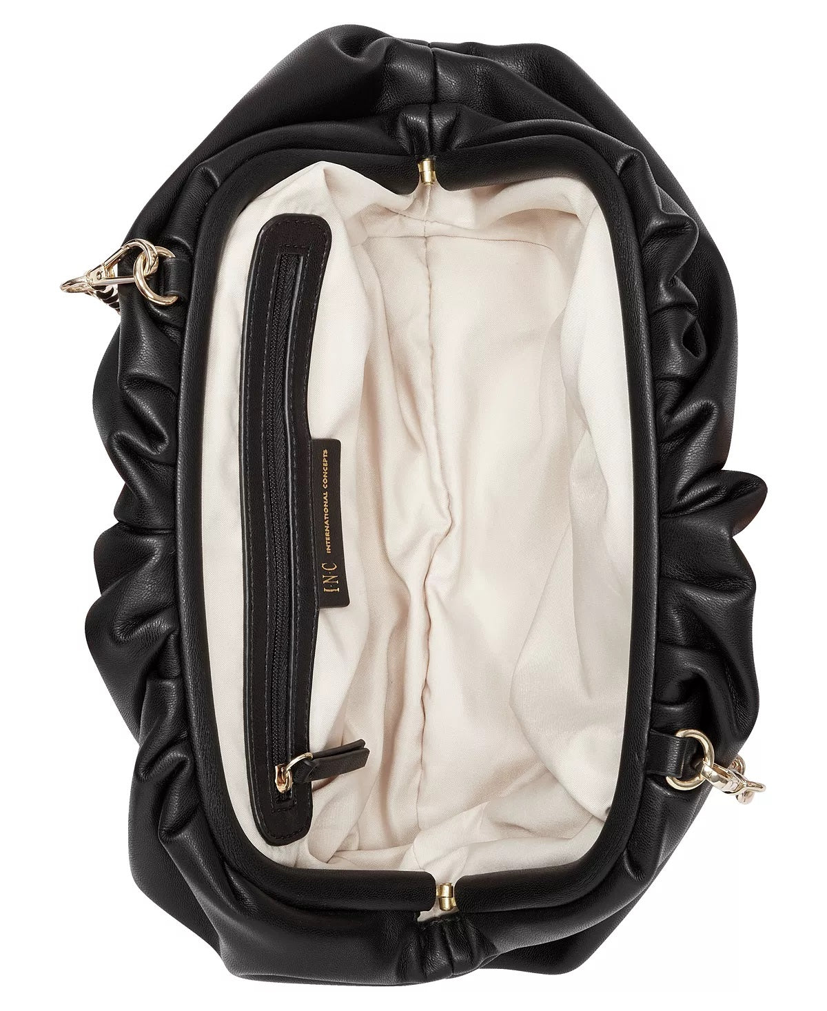 INC International Concepts Women's Kj Clutch Black Size Regular