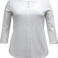 Karen Scott Women's Cotton Triple Keyhole Top White Size Large