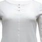 Karen Scott Women's Cotton Triple Keyhole Top White Size Large