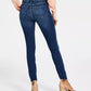 INC International Concepts Women's Mid Rise Skinny Jeans Blue Size 8