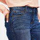 INC International Concepts Women's Mid Rise Skinny Jeans Blue Size 8