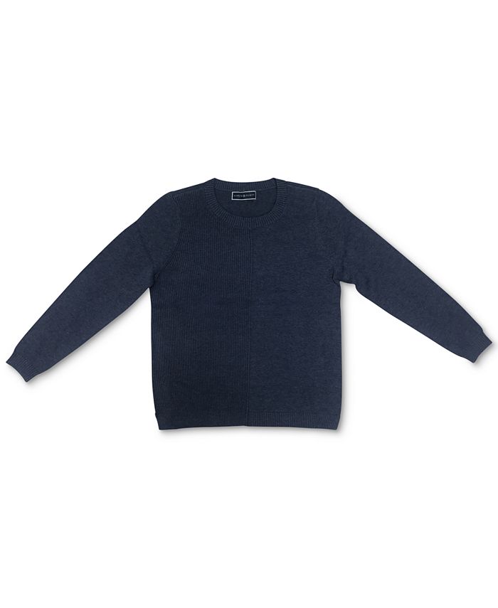 Karen Scott Women's Cotton Ribbed Sweater Blue Size Medium