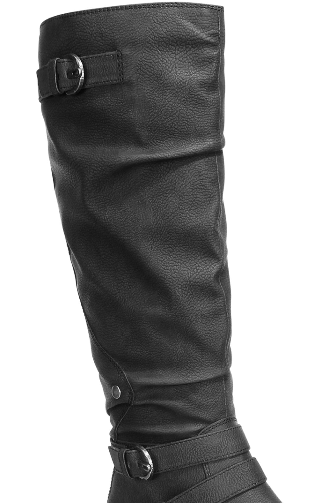 Sun + Stone Women's Brinley Strapped Lug Sole Boots Black Size 7.5 M