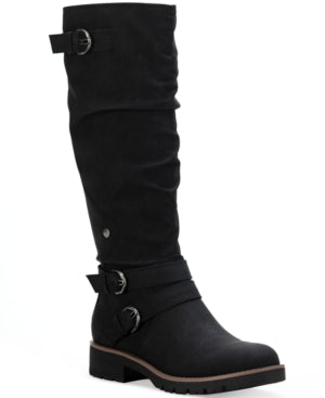 Sun + Stone Women's Brinley Strapped Lug Sole Boots Black Size 9 M
