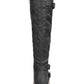 Sun + Stone Women's Brinley Strapped Lug Sole Boots Black Size 10 M