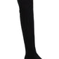 Sun + Stone Women's Allicce Over The Knee Boots Black Size 6 M