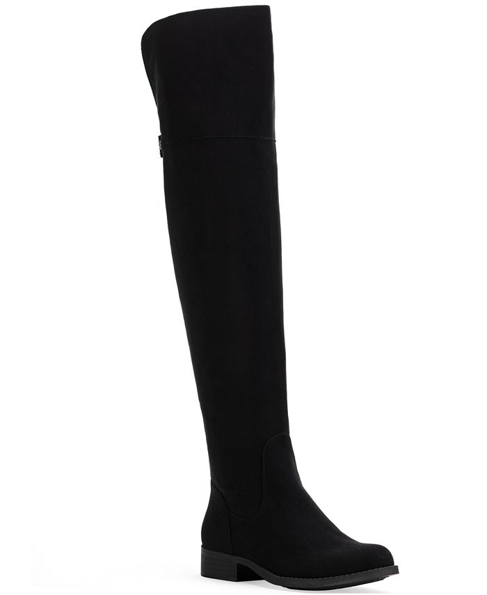 Sun + Stone Women's Allicce Over The Knee Boots Black Size 6 M