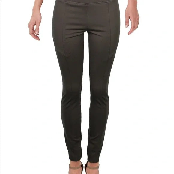 INC International Concepts Women's Mid Rise Professional Skinny Pants Green Size 10