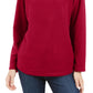 Karen Scott Women's Fleece Sweatshirt Red Size XX-Large