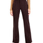 INC International Concepts High-Rise Flare-Leg Pants French Roast Brown Size 12