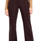 INC International Concepts High-Rise Flare-Leg Pants French Roast Brown Size 12