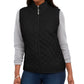 Karen Scott Women's Solid Puffer Vest Black Size Medium