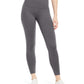 ID Ideology Women's High Waist Side Pocket 7/8 Length Leggings Gray Size XX-Large
